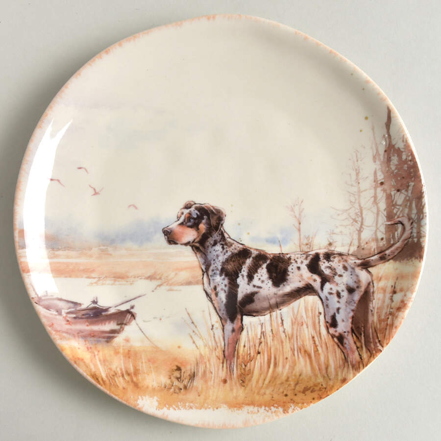 Festive Fall Dogs Salad/Dessert Plate by Southern Living-1