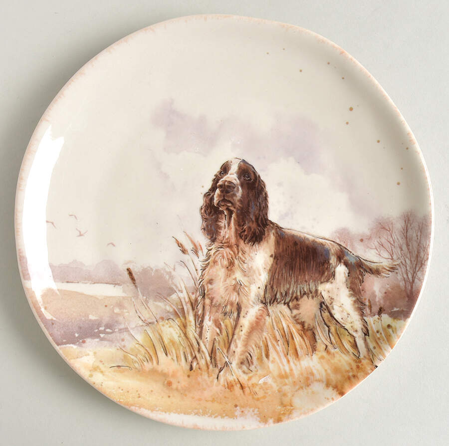 Festive Fall Dogs Salad/Dessert Plate by Southern Living-1