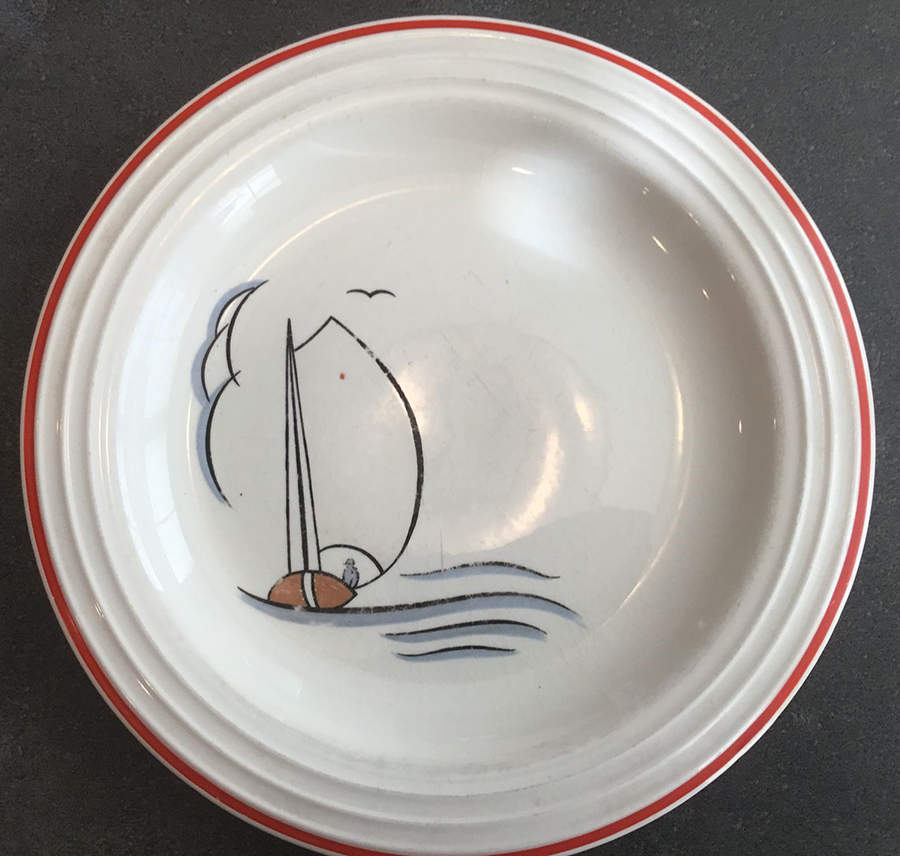 Gloucester Dinner Plate by Sebring Pottery-1