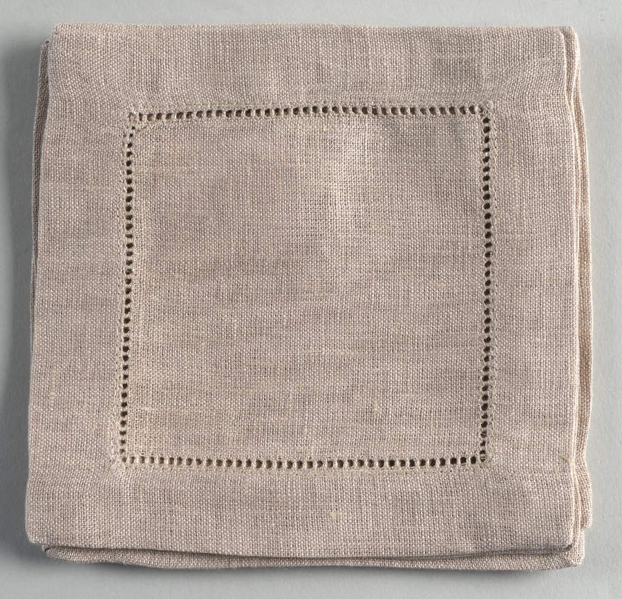 Fine Linens, Napkins (6 Pack) 6" X 6" Natural Cocktail Napkin by Sferra-1