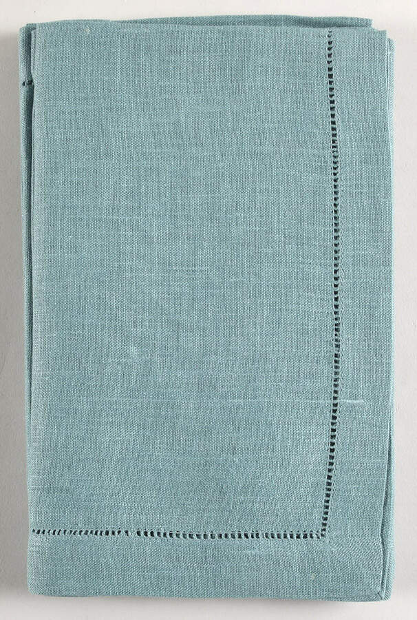 Fine Linens, Napkins (4 Pack) 20" x 20" Aqua Napkin by Sferra-1