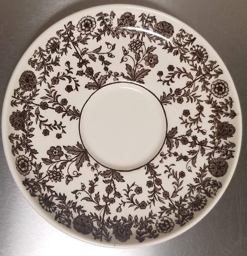 Brown Delhi Saucer for Demitasse Cup by Spode-1