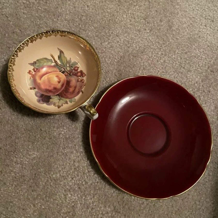0606-548 Footed Cup & Saucer Set by Shelley-1