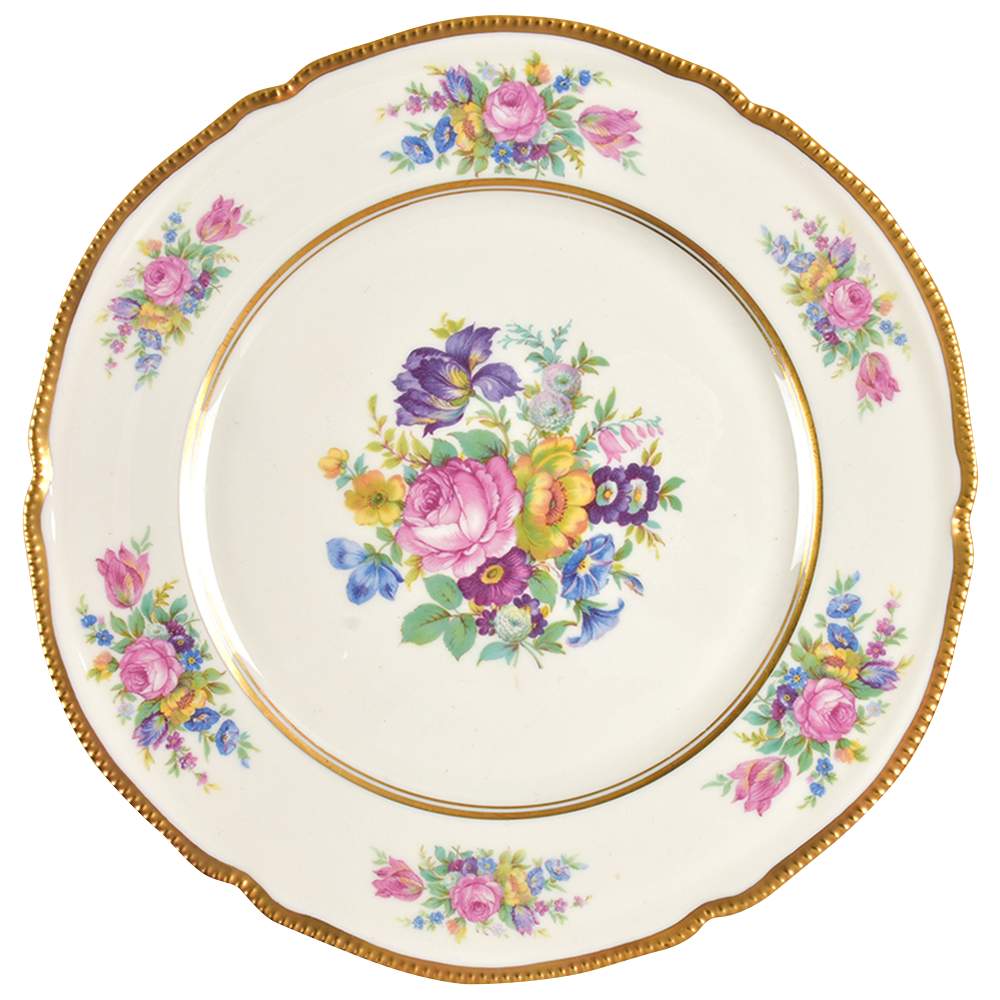 Castleton Rose Dinner Plate by Shenango-1