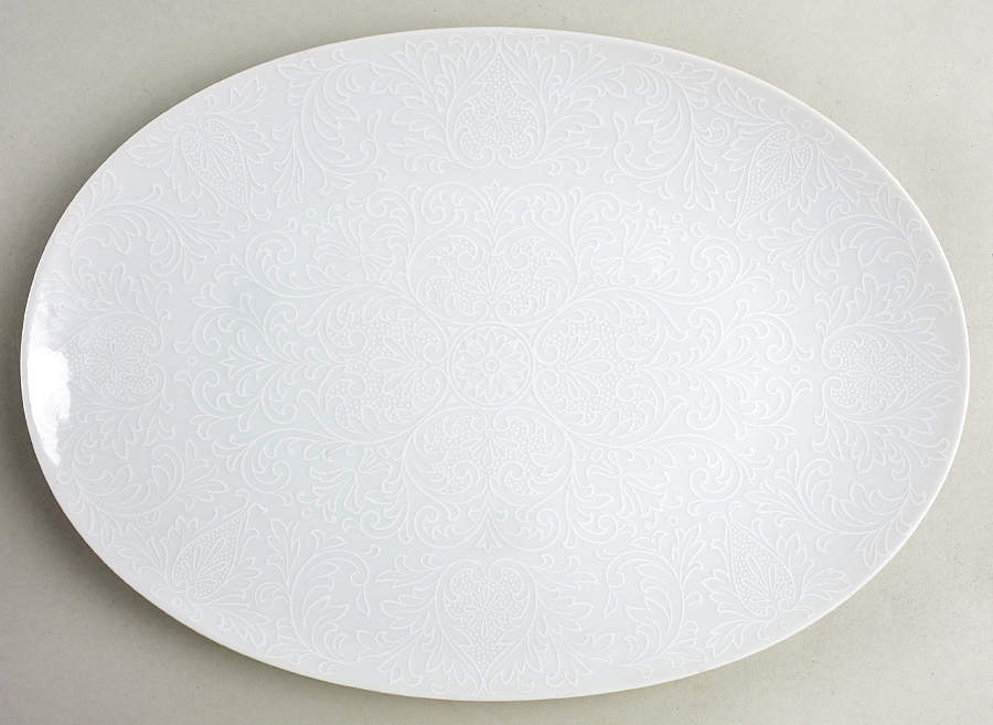 Elegance 11" Oval Serving Platter by Sango-1