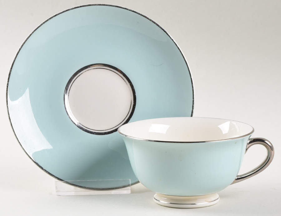SHO422 Footed Cup & Saucer Set by Shenango-1