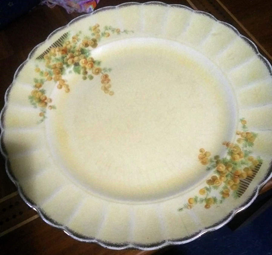 Acacia Blossom Dinner Plate by Sovereign Potters-1