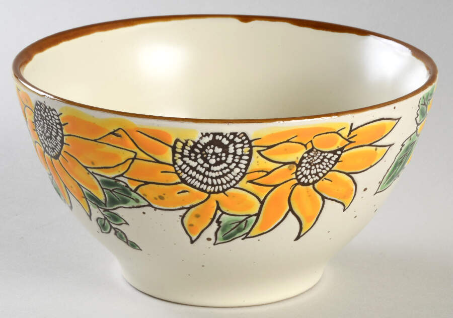 Gold Finch Sunflower Soup/Cereal Bowl by Spectrum-1
