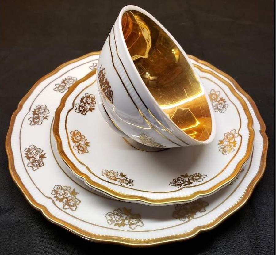 SLT544 Footed Cup & Saucer Set by Seltmann-1