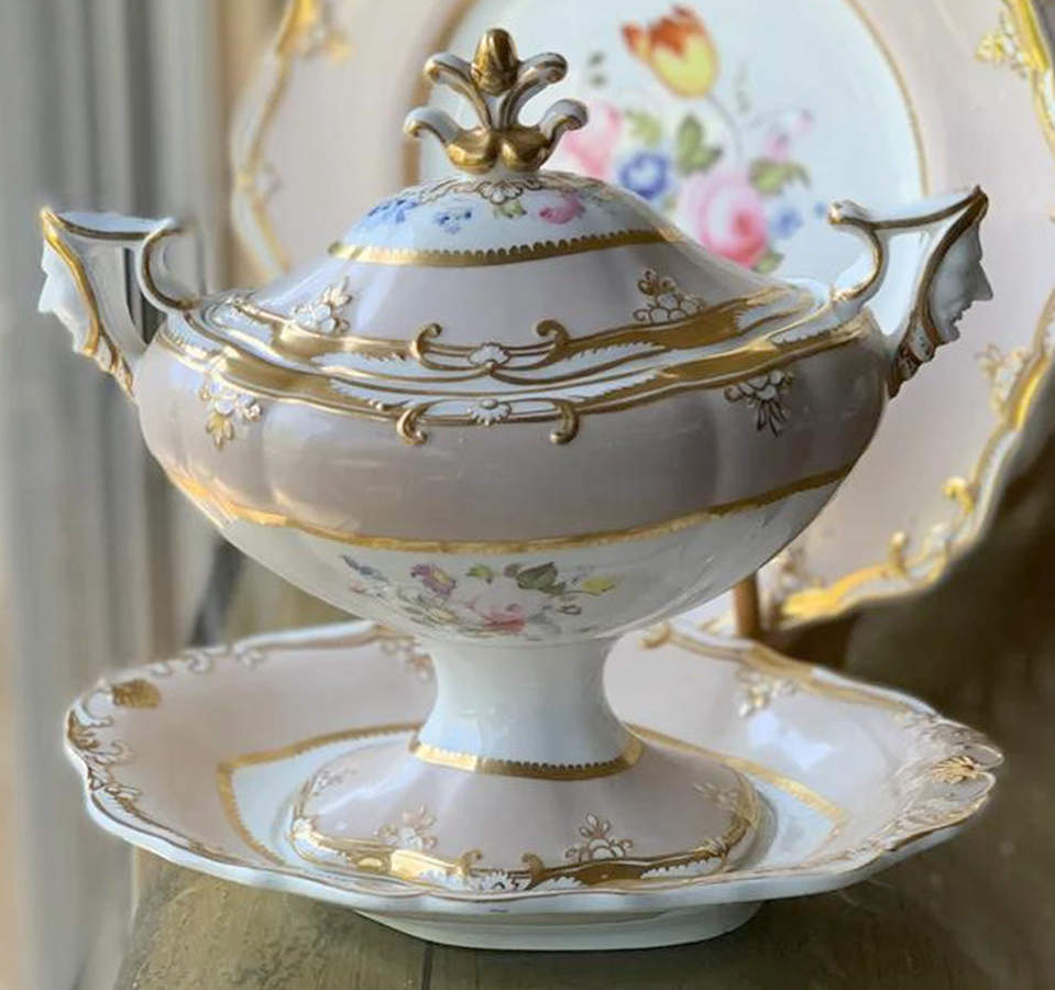 4377 Tureen & Lid w/Underplate by Spode-1