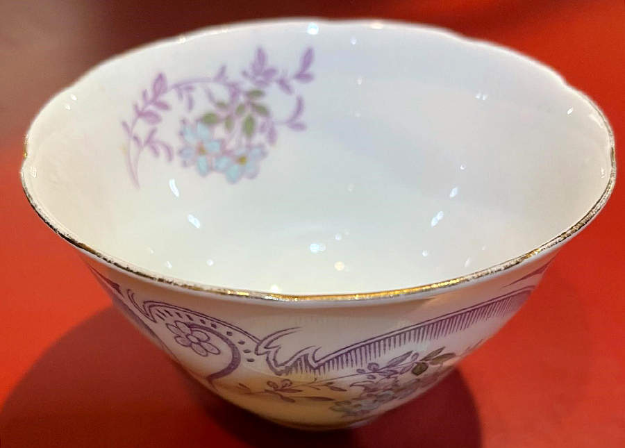 Regina (Blue Flowers) Open Sugar Bowl by Spencer Stevenson -1