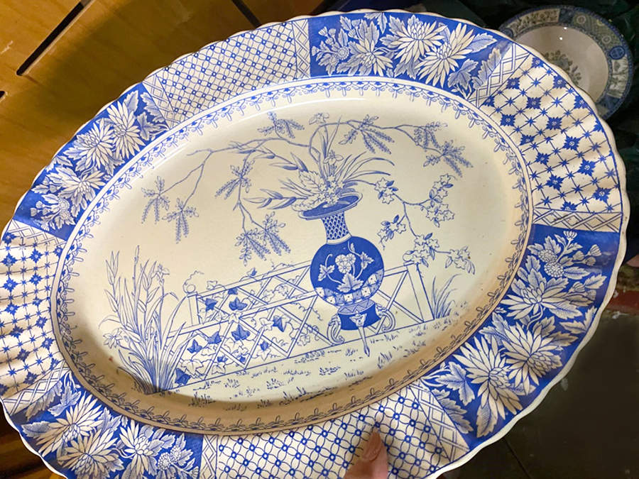 SP741 12" Oval Serving Platter by Spode-1