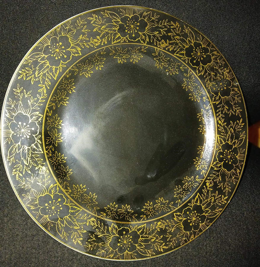 1335-Black Dinner Plate by Sone-1