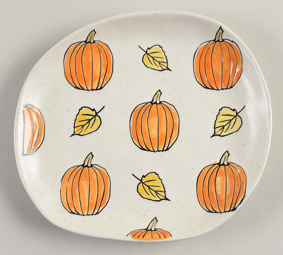 Jamie Repeat Pumpkin Salad Plate by Spectrum-1