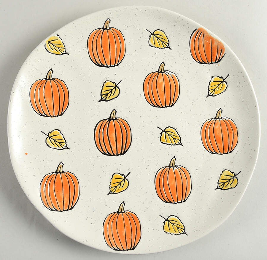 Jamie Repeat Pumpkin Dinner Plate by Spectrum-1