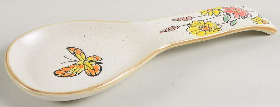Flower Valley Spoon Rest/Holder (Holds 1 Spoon) by Spectrum-1