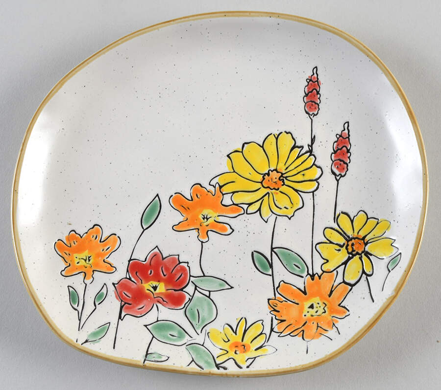 Flower Valley Salad Plate by Spectrum-1