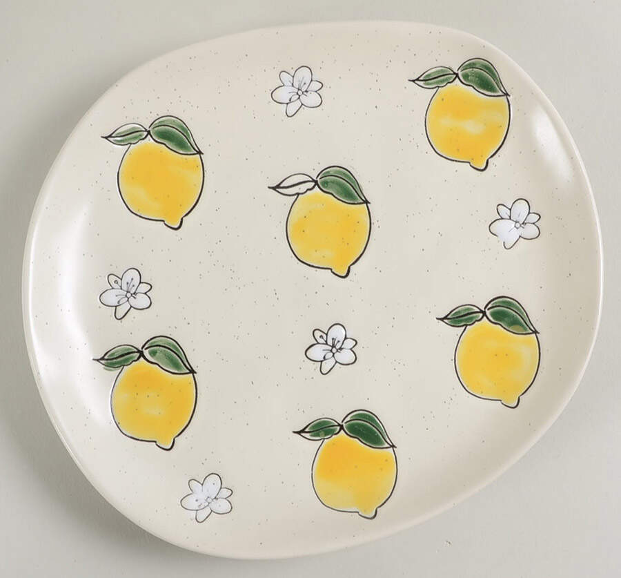 Lemon Bloom Salad Plate by Spectrum-1