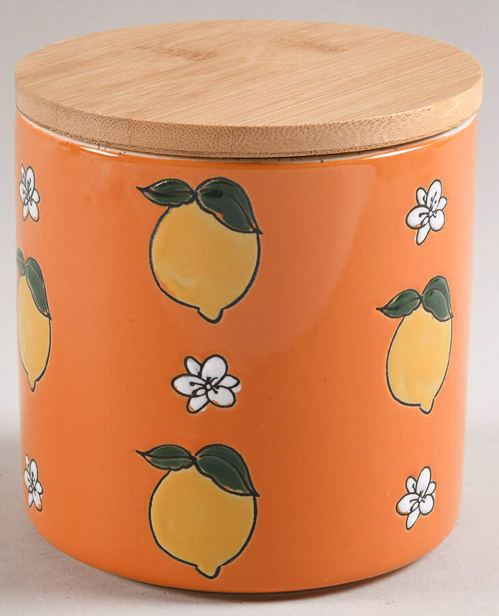 Lemon Bloom Small Canister & Lid by Spectrum-1