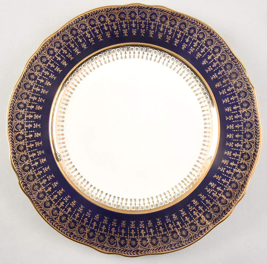 2038 Blue Dinner Plate by Steubenville-1