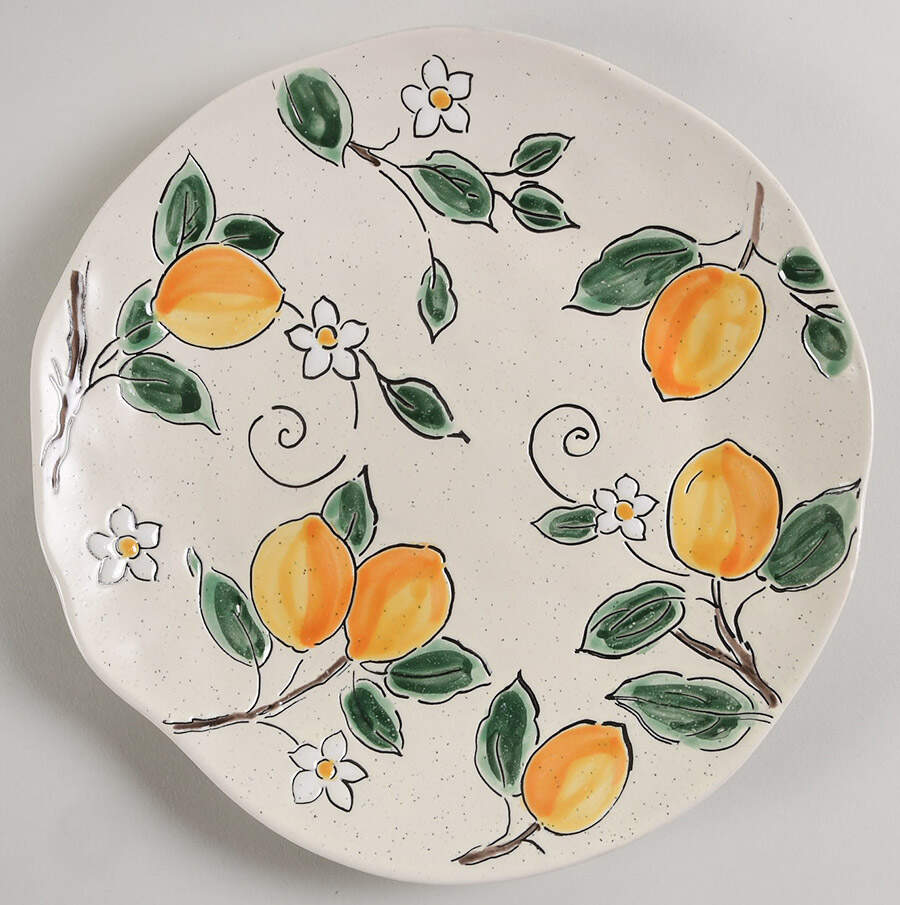 Braxton Lemon Dinner Plate by Spectrum-1