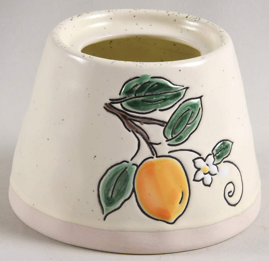 Braxton Lemon Sugar Bowl No Lid by Spectrum-1