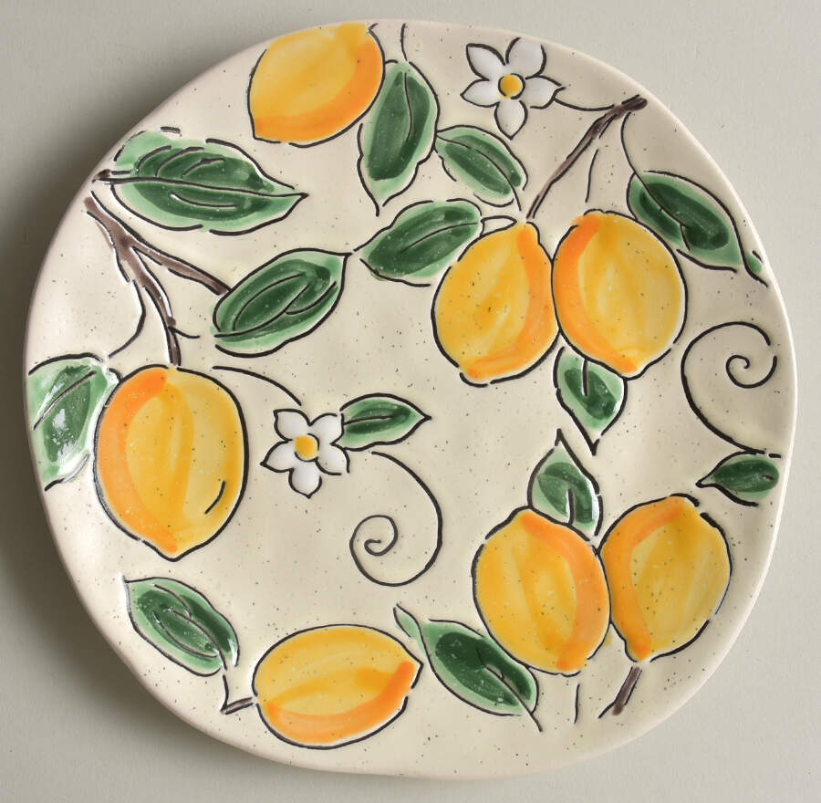 Braxton Lemon Salad Plate by Spectrum-1