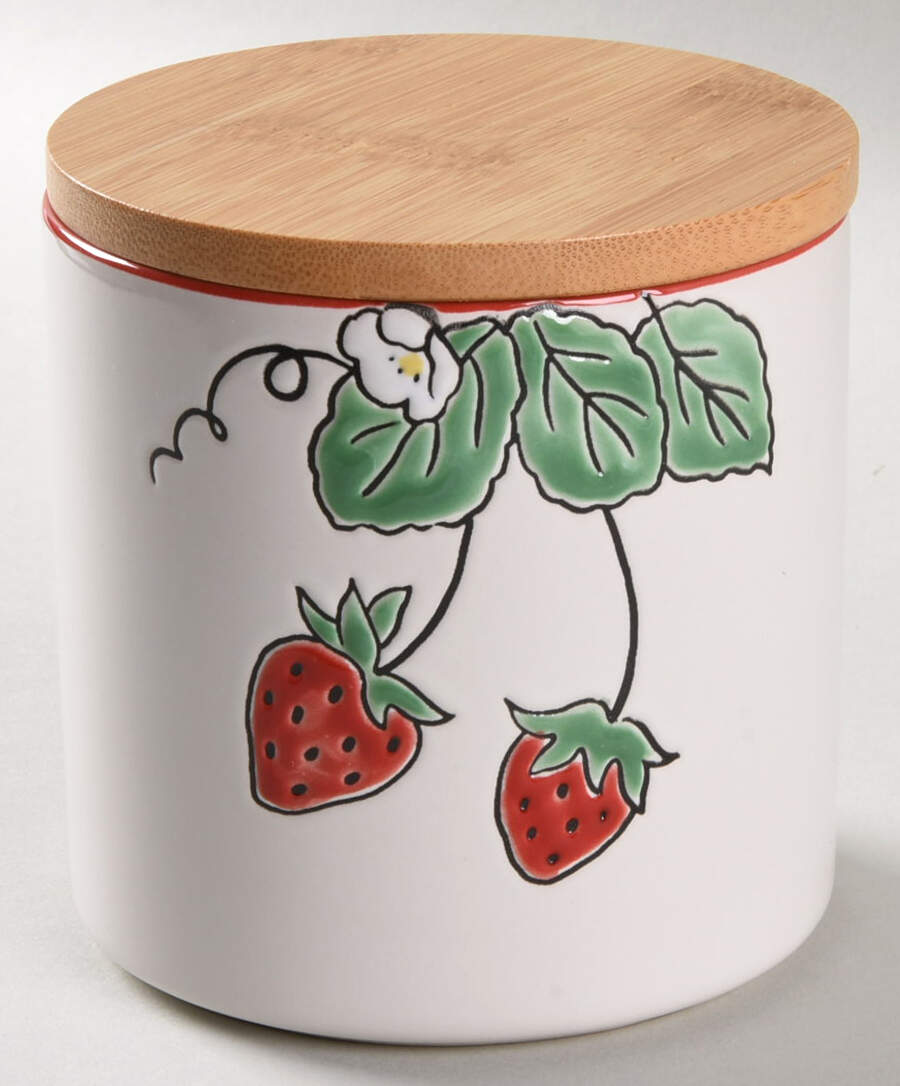 Strawberry Fields Small Canister & Lid by Spectrum-1