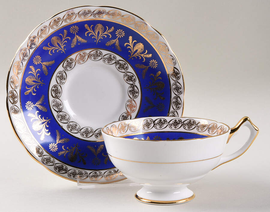3802 Footed Cup & Saucer Set by Salisbury-1