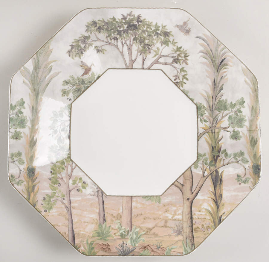 Tall Trees 14" Octagonal Serving Platter by Spode-1