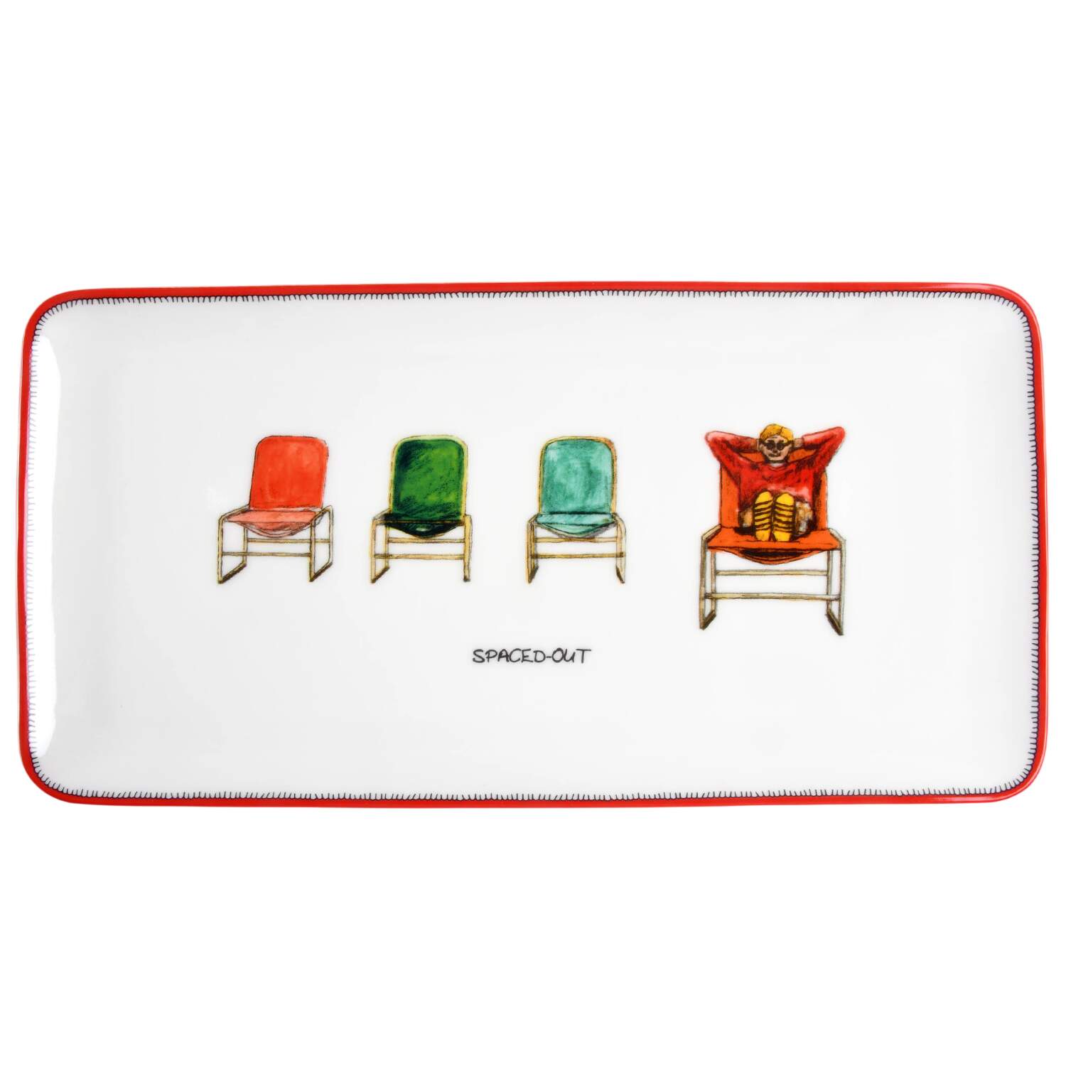 Doodles 12" Sandwich Tray by Spode-1