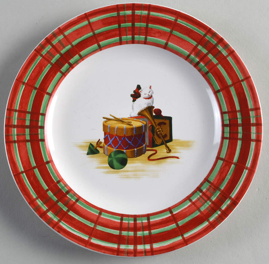 Christmas Morning Salad/Dessert Plate by Sakura-1