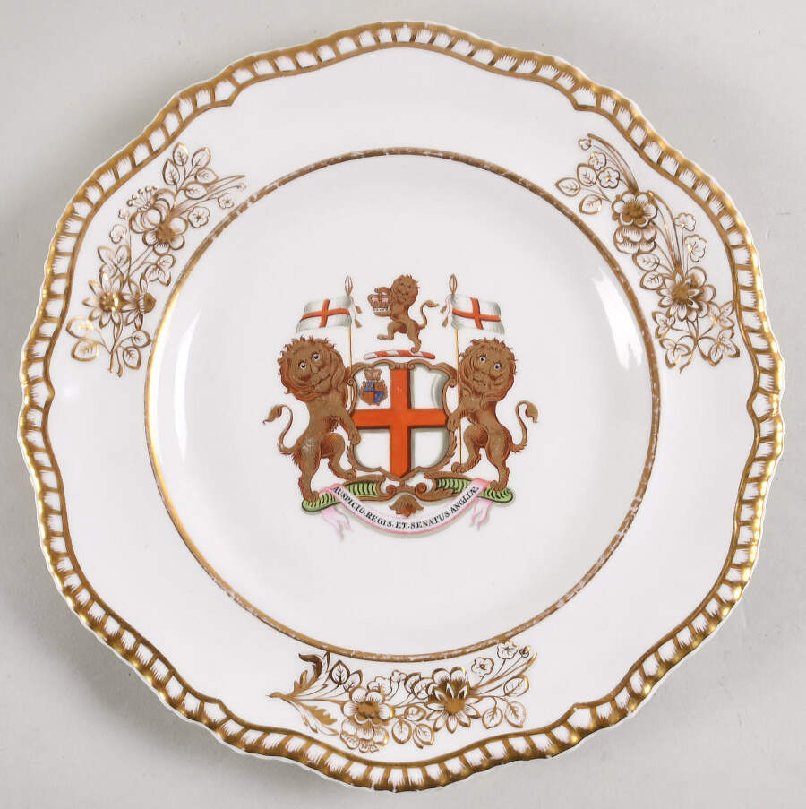 The London Dinner Plate by Spode-1
