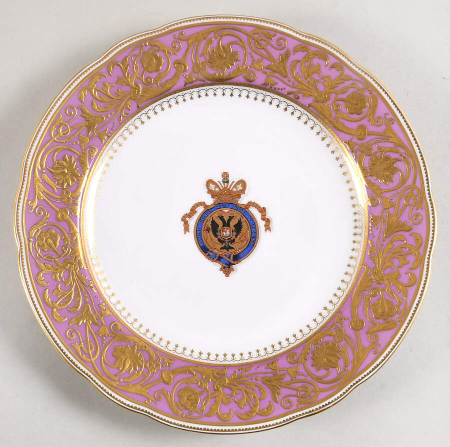 Czar Nicholas II Dessert Service Dessert Luncheon Plate by Spode-1