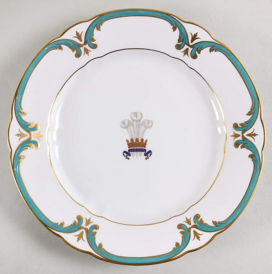 Edward VII Prince of Wales Dinner Plate by Spode-1