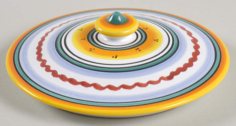 Ricco Deruta Lid for Medium Canister by Ceramiche Sberna-1