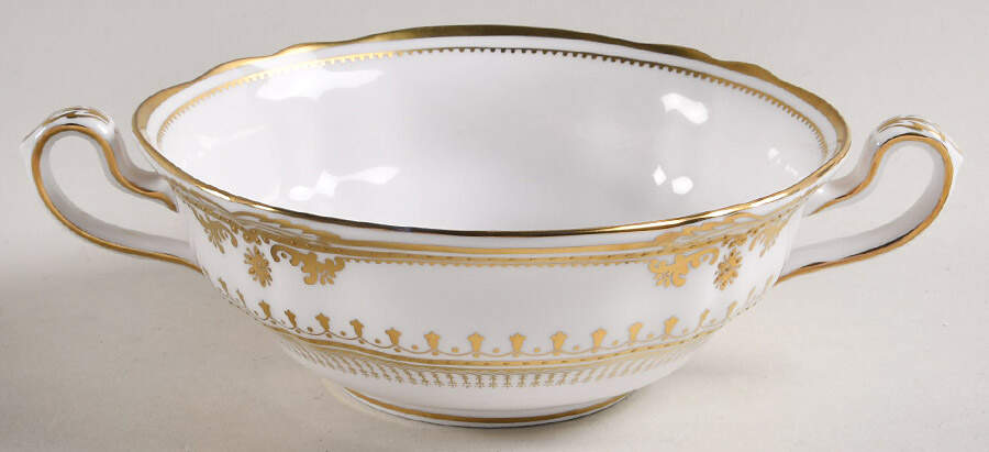 Lancaster Gold Footed Cream Soup Bowl by Spode-1