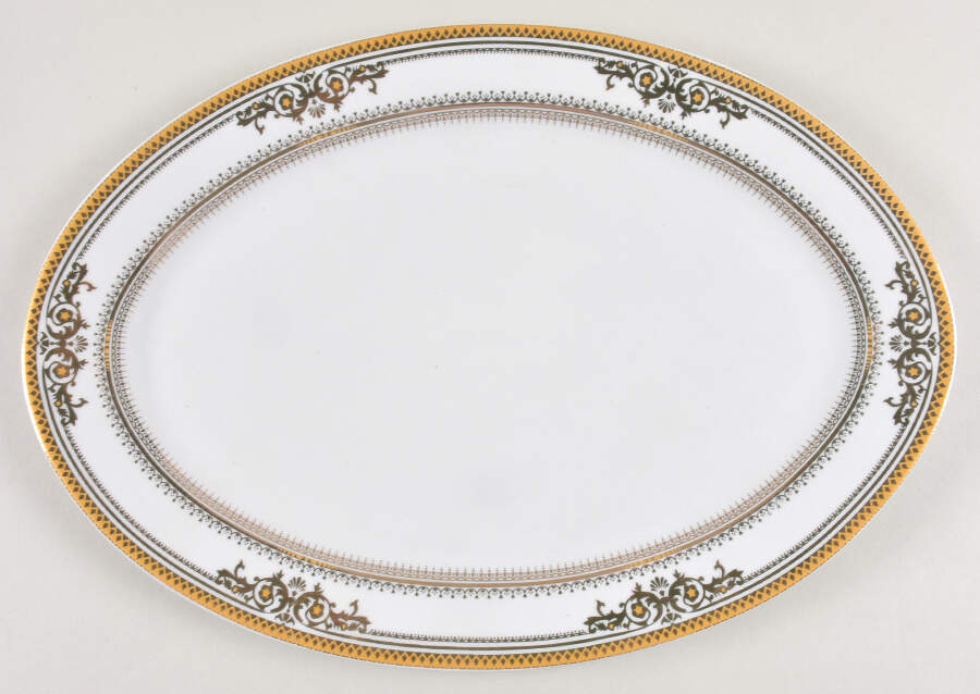 SVH4 13" Oval Serving Platter by Savoy Home-1