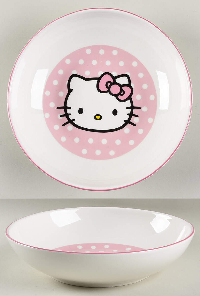 Hello Kitty (Miscellaneous) Individual Dinner Bowl by Silver Buffalo-1