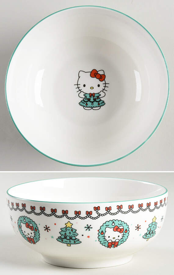 Hello Kitty (Miscellaneous) Soup/Cereal Bowl by Silver Buffalo-1