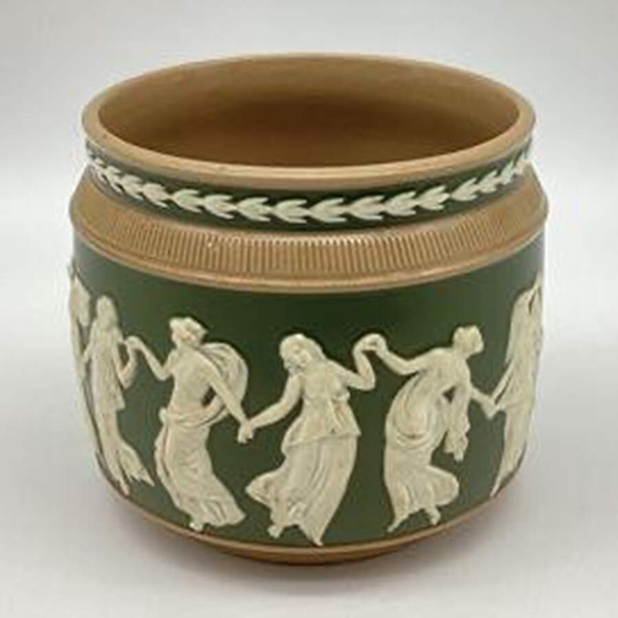 Dancing Hours Green Cachepot by Spode-1