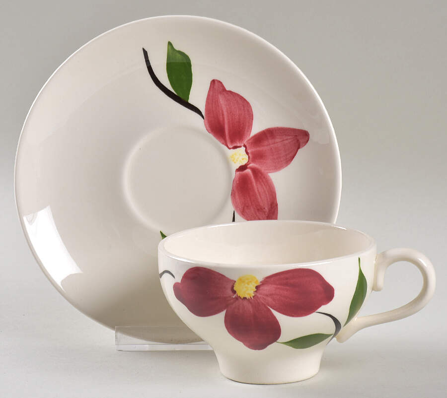 STT475 Flat Cup & Saucer Set by Stetson-1