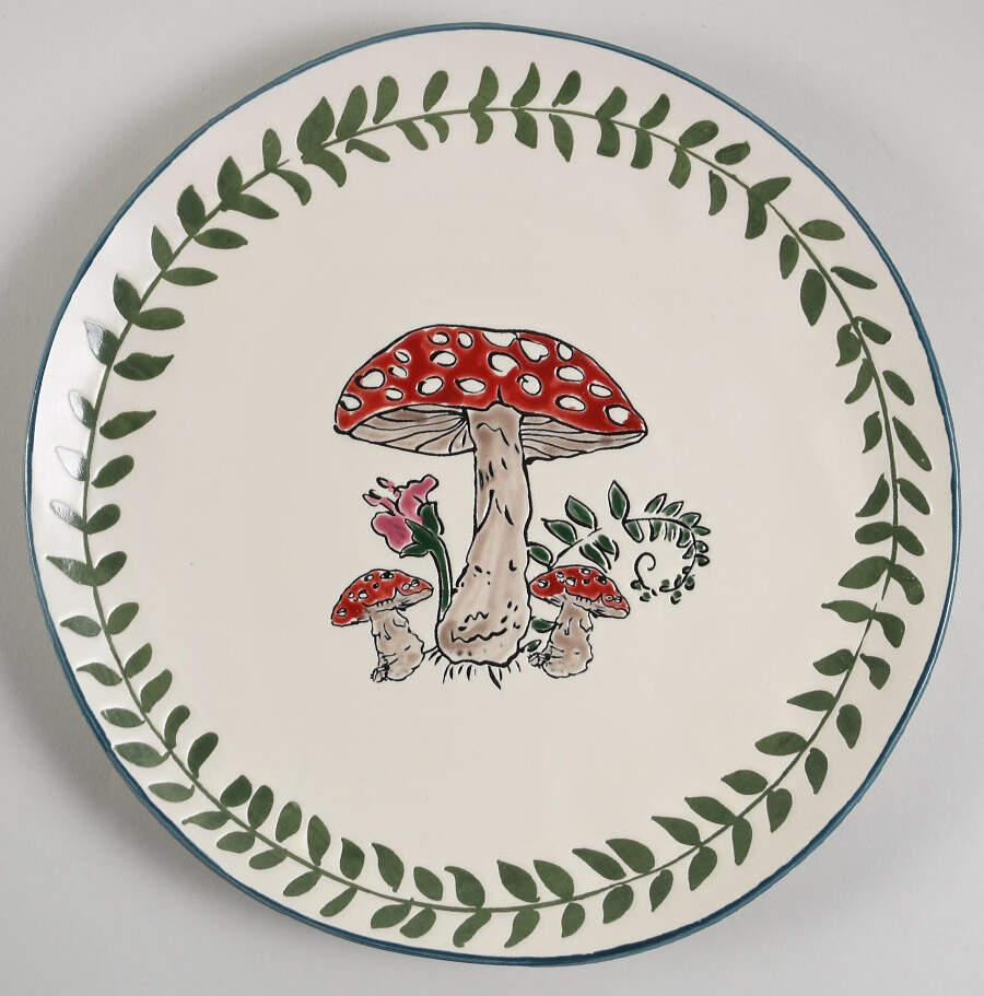 Heather's Mushroom Dinner Plate by Spectrum-1