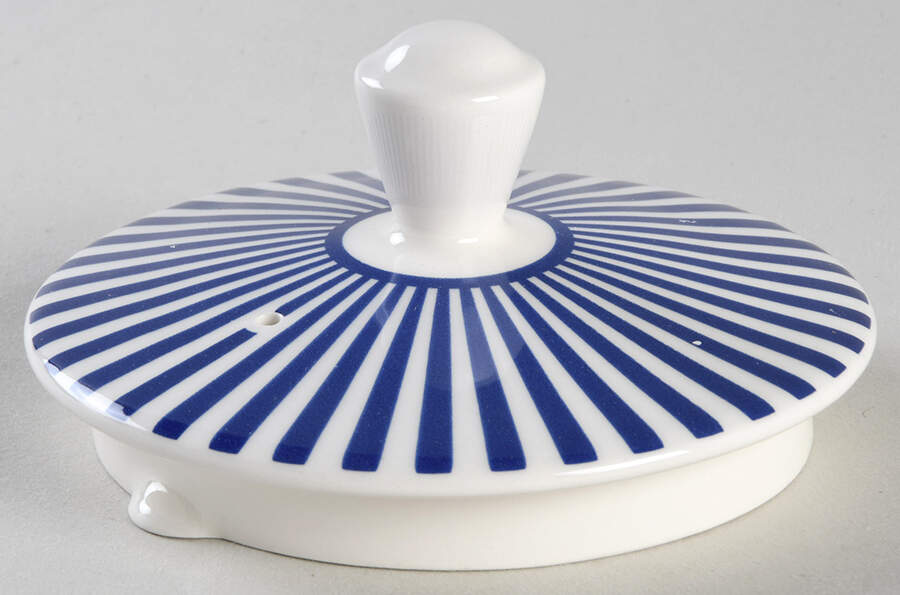 Italian Steccato Lid for Teapot by Spode-1