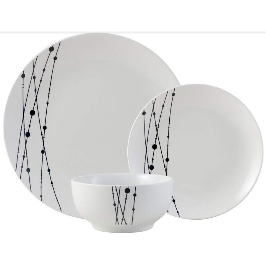 Linear Symphony Dinner Plate by Studio Nova-1
