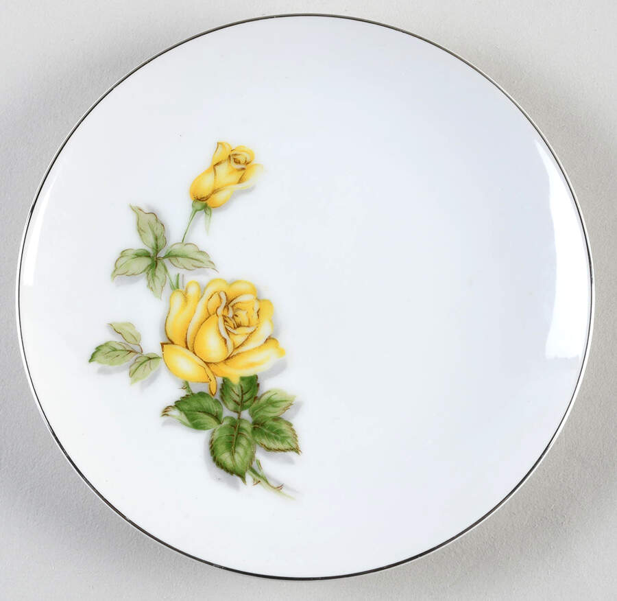 Margarett Platinum Trim Bread & Butter Plate by Seyei Toki Co-1
