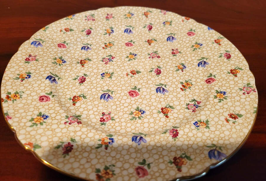 Floral Chintz Salad Plate by Shelley-1