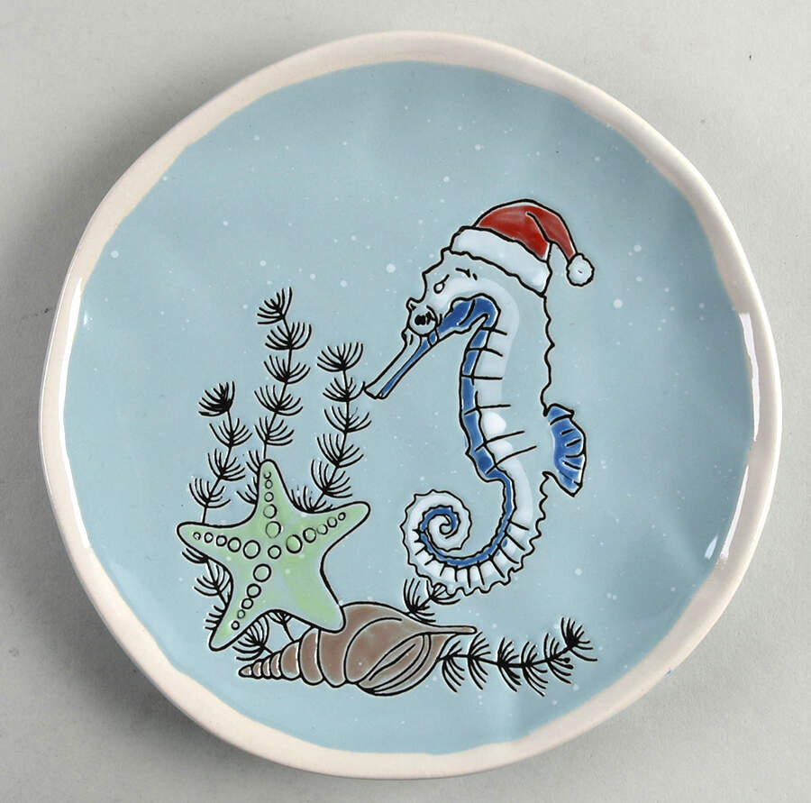 Tide of Festive Delights Salad Plate by Spectrum-1
