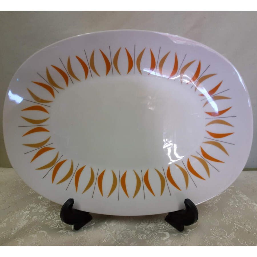 Euclid 12" Oval Serving Platter by Sango-1