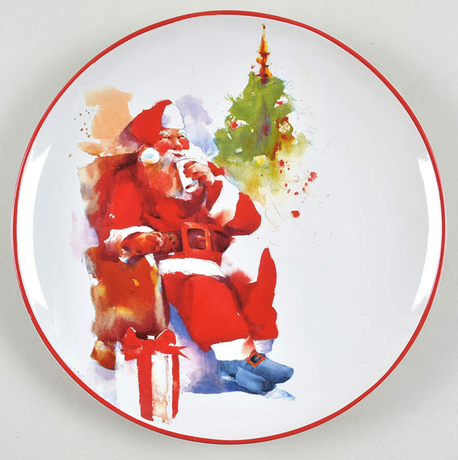 Santa Salad Plate by Southern Living-1